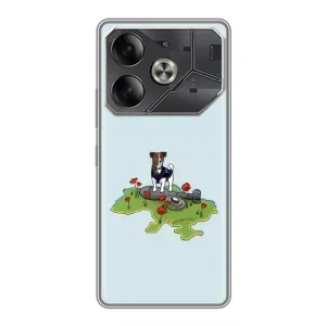 Чехлы с картинкой собаки Патрон для Tecno Pova 6 (AlphaPrint) (Сапер Пес)