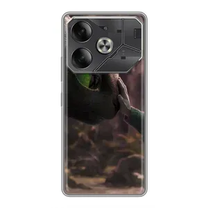 Чехол как приручить дракона на Tecno Pova 6 (Сцена с драконом)