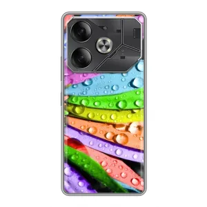Чехлы (ART) Цветы на Tecno Pova 6 (VPrint) (Семицветик)