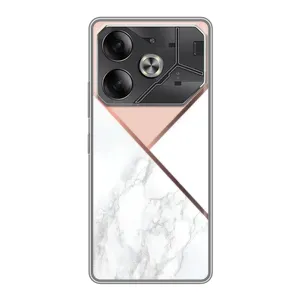 Мраморний чехол на Tecno Pova 6 (VPrint) (Тройний мрамор)