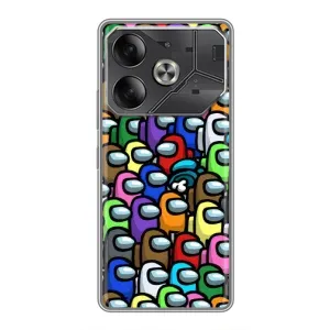 Чехол Амонг Ас для Tecno Pova 6 (AlphaPrint) (Убит)