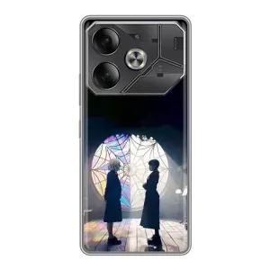 Чехлы Венсдей на Tecno Pova 6 Уэнсдей (AlphaPrint) (Уэнздей и Инид)