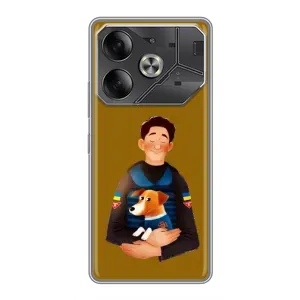 Чехлы с картинкой собаки Патрон для Tecno Pova 6 (AlphaPrint) (ЗСУ Патрон)