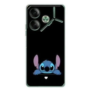 Чохол з принтом Стіч на TECNO Pova 7 5G (Стіч на чорному)