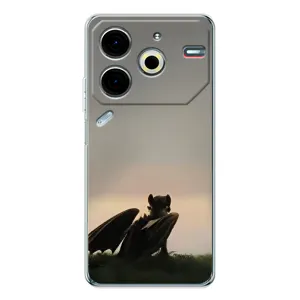 Чехол как приручить дракона на Tecno Pova 7 Pro (Беззубик)