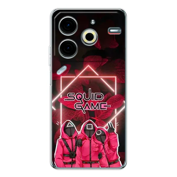 Чехол с принтом «Охранники Игра кальмара» для TECNO Pova 7 Pro Чехол с принтом «Охранники Игра кальмара» для TECNO Pova 7 Pro