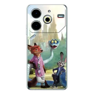 Чехол Зоотрополіс на Tecno Pova 7 Pro (Герои мультфильма Зверополис)