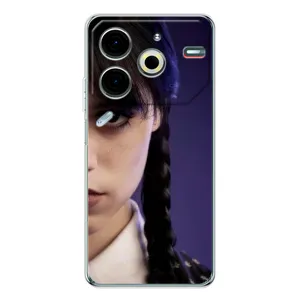 Чехол с дизайном Венздей 2 на Tecno Pova 7 Pro (Загадочный взгляд Уэнздей)