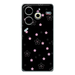 Чехол с розовым рисунком для Tecno Pova 7 Pro