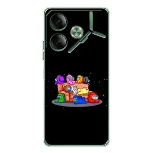 Чехол Амонг Ас для Tecno Pova 7 (AlphaPrint) (Амонг-ас)