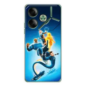 Чехол с принтом Фантастическая четверка для Tecno Pova 7 (Герои Фантастическая Четверка)