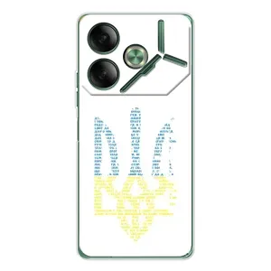 Чохли для Tecno Pova 7 Укр. Символіка (AlphaPrint) (Герб з букв)
