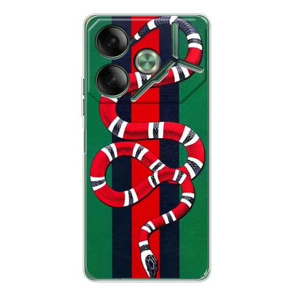Чехол с принтом «Gucci змия» для TECNO Pova 7