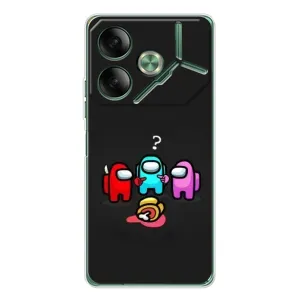 Чехол Амонг Ас для Tecno Pova 7 (AlphaPrint) (Импостер)