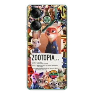 Чехол Зоотрополіс на Tecno Pova 7 (Постер Зверополис)