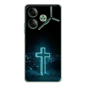 Християнські Чохли для Tecno Pova 7 (AlphaPrint) (Хрест і місто)