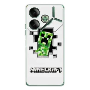 Чохол Майнкрафт на Tecno Pova 7 (AlphaPrint) Minecraft (кріпер Майнкрафт)