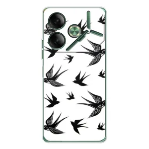Чохол з пташками на Tecno Pova 7 (VPrint)