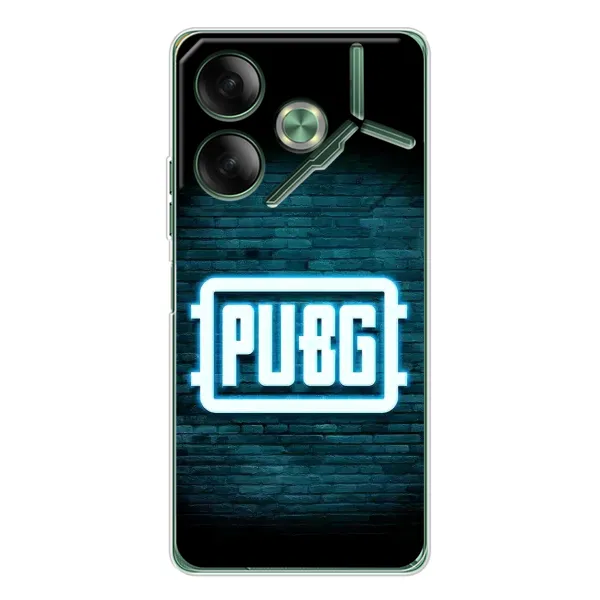 Чехол с принтом «Лого PUBG» для TECNO Pova 7