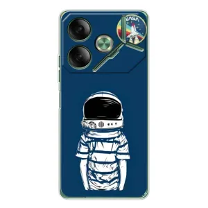 Чехол NASA для Tecno Pova 7 (AlphaPrint) (Мальчик в шлеме)