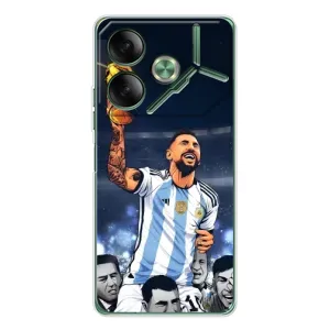 Чохли для Tecno Pova 7 (Leo чемпіон) (AlphaPrint) (Мессі з кубком)