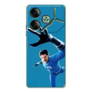 Чехол с принтом Фантастическая четверка для Tecno Pova 7 (Мистер Фантастик супергерой)