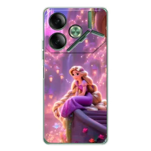 Чехол Рапунцель для Tecno Pova 7 (Рапунцель в замке)