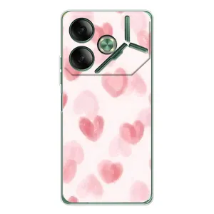 Чехол с розовым рисунком для Tecno Pova 7