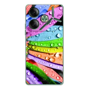 Чехлы (ART) Цветы на Tecno Pova 7 (VPrint) (Семицветик)