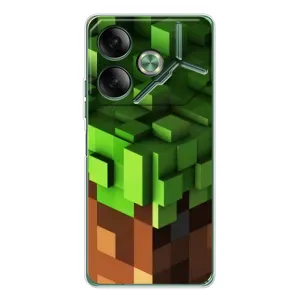 Чохол Майнкрафт на Tecno Pova 7 (AlphaPrint) Minecraft (текстура Майнкрафт)