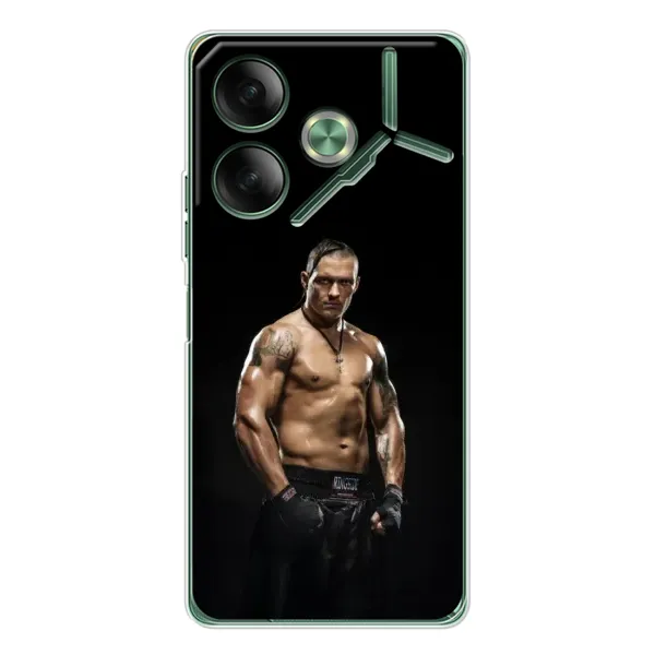Чехол с принтом «Чемпион Александр Усик» для TECNO Pova 7 Чехол с принтом «Чемпион Александр Усик» для TECNO Pova 7