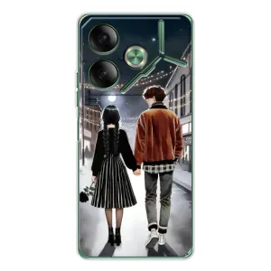 Чехол с дизайном Венздей 2 на Tecno Pova 7 (Уэнздей и Тайлер)