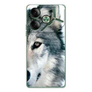 Чохли з картинкою животних Tecno Pova 7 (Вовк)