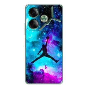 Чехлы для Tecno Pova 7 - с картинкой JORDAN (AlphaPrint) (Яркий Джордан)