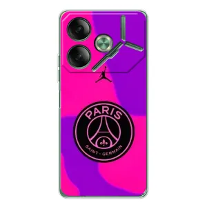 Чехлы PSG для Tecno Pova 7 (AlphaPrint) (яркий ПСЖ)