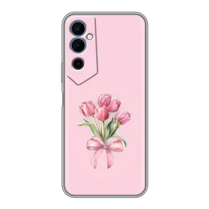 Чехол с розовым рисунком для Tecno POVA Neo 2 (Букет цветов)