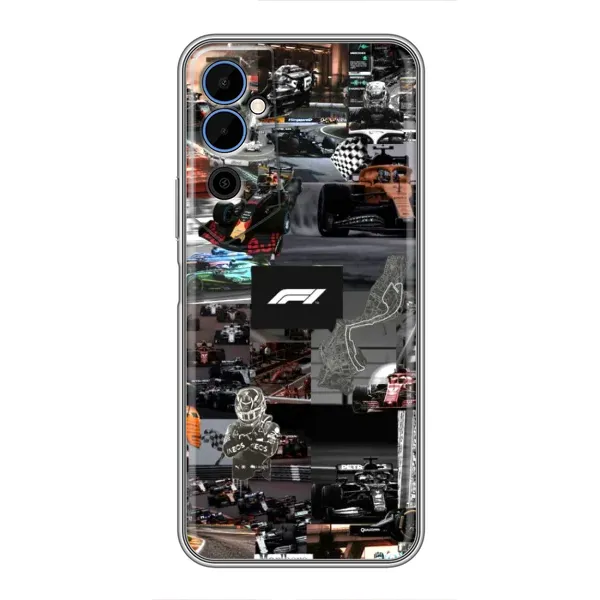 Чехол с принтом «Гоночный коллаж Ф1» для TECNO POVA Neo 2