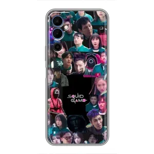 Чехол Гра в кальмара для Tecno POVA Neo 2 (Коллаж Игра кальмара)