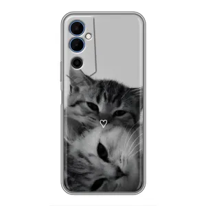 Чехол с рисунком кот на Tecno POVA Neo 2 (Пара котов)