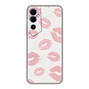 Чехол с розовым рисунком для Tecno POVA Neo 2 (Розовые губы)