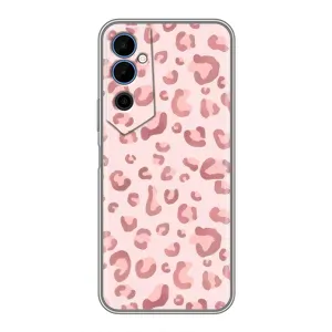 Чехол с розовым рисунком для Tecno POVA Neo 2 (Розовый леопард)