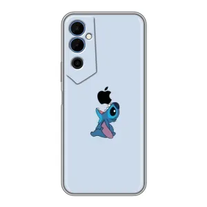 Чехол с принтом Стич на TECNO POVA Neo 2 (Stitch apple)