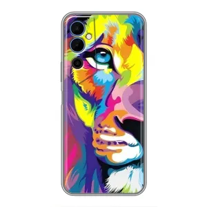 Чехол со Львом для Tecno POVA Neo 2 (VPrint) (Яркий Лев)