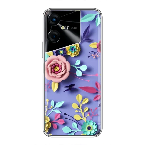 Чехол с принтом «Цветочный дизайн» для TECNO POVA Neo 3 Чехол с принтом «Цветочный дизайн» для TECNO POVA Neo 3