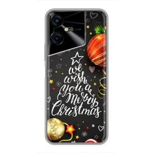 Різдвяні Чохли для Tecno POVA Neo 3 (VPrint) (Ялинка)