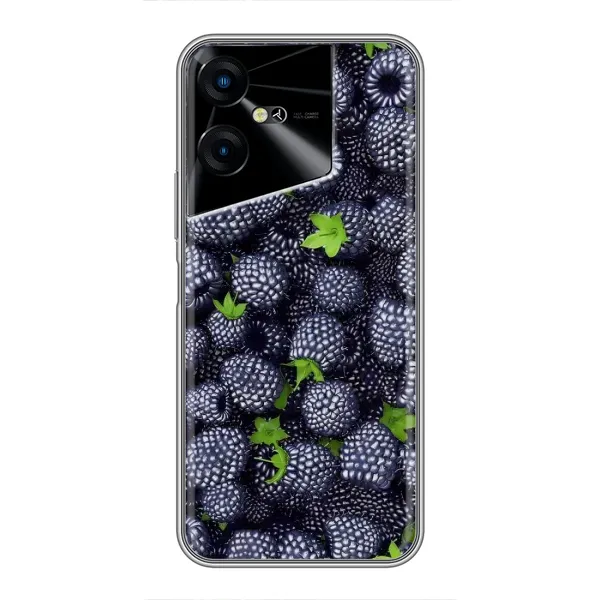 Чехол с принтом «Ежевика» для TECNO POVA Neo 3
