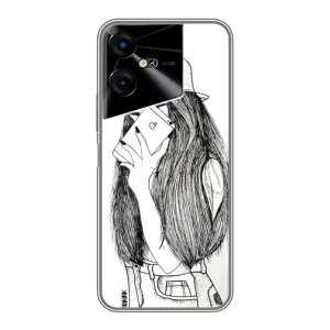 Чохол з друком для Tecno POVA Neo 3 - (Мода) (AlphaPrint) (Фото дівчини)