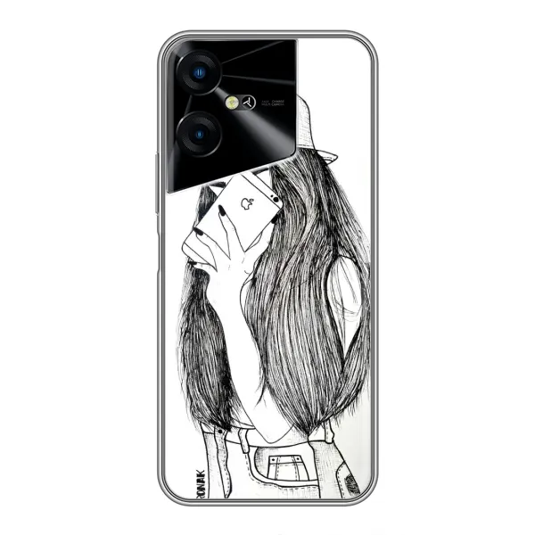Чохол з принтом «Фото дівчини» для TECNO POVA Neo 3 Чохол з принтом «Фото дівчини» для TECNO POVA Neo 3