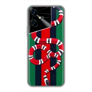 Чохли GUCCI для ТЕКНО ПОВА Нео 3 (AlphaPrint) (Gucci змія)