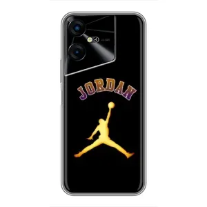 Чехлы для Tecno POVA Neo 3 - с картинкой JORDAN (AlphaPrint) (Jordan Gold)